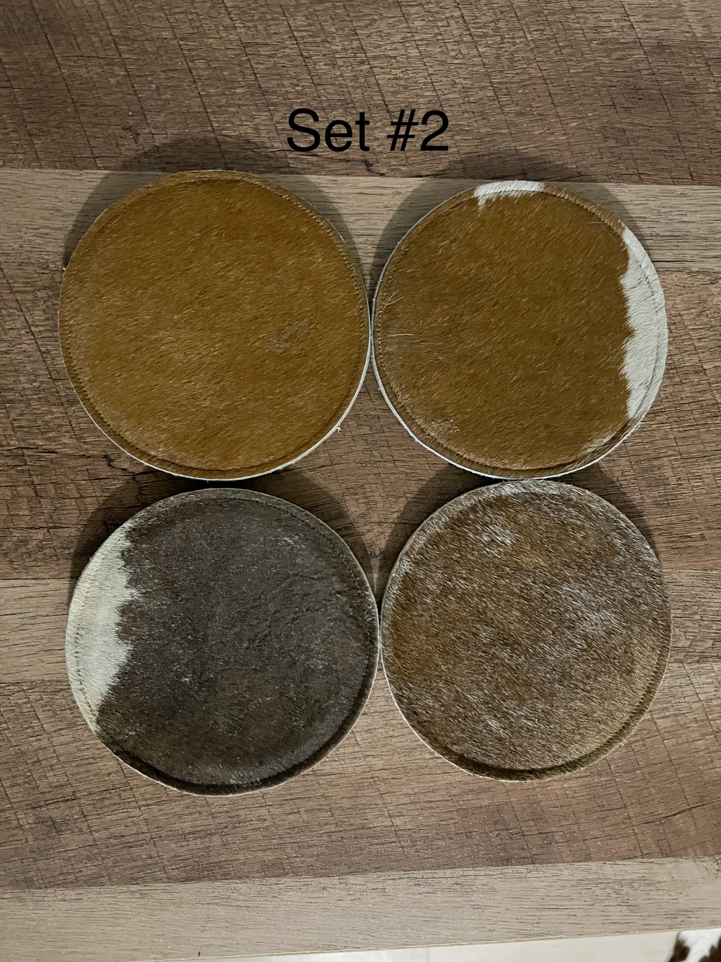 Cowhide Coasters