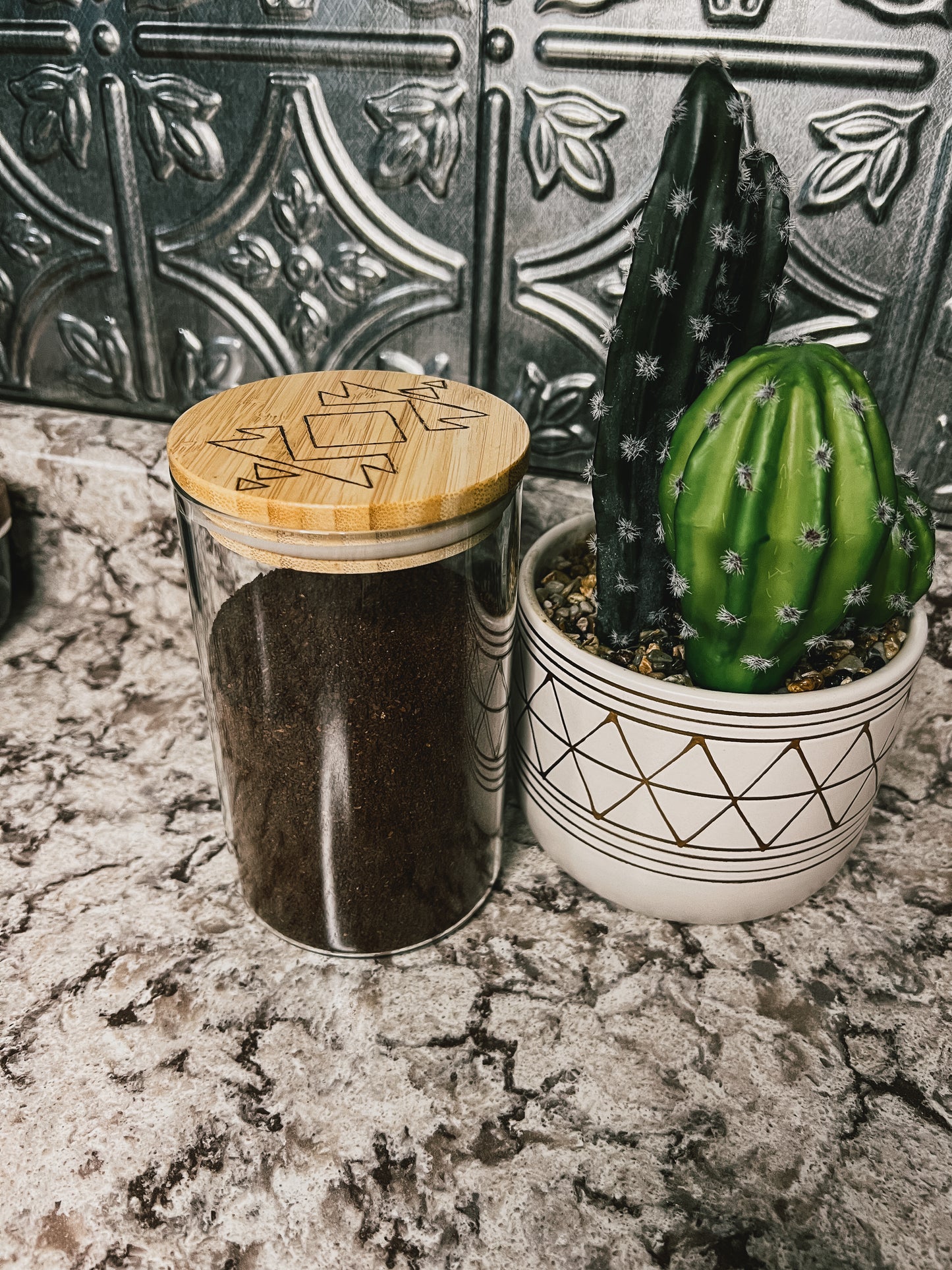 Aztec Wood-burned Storage Container